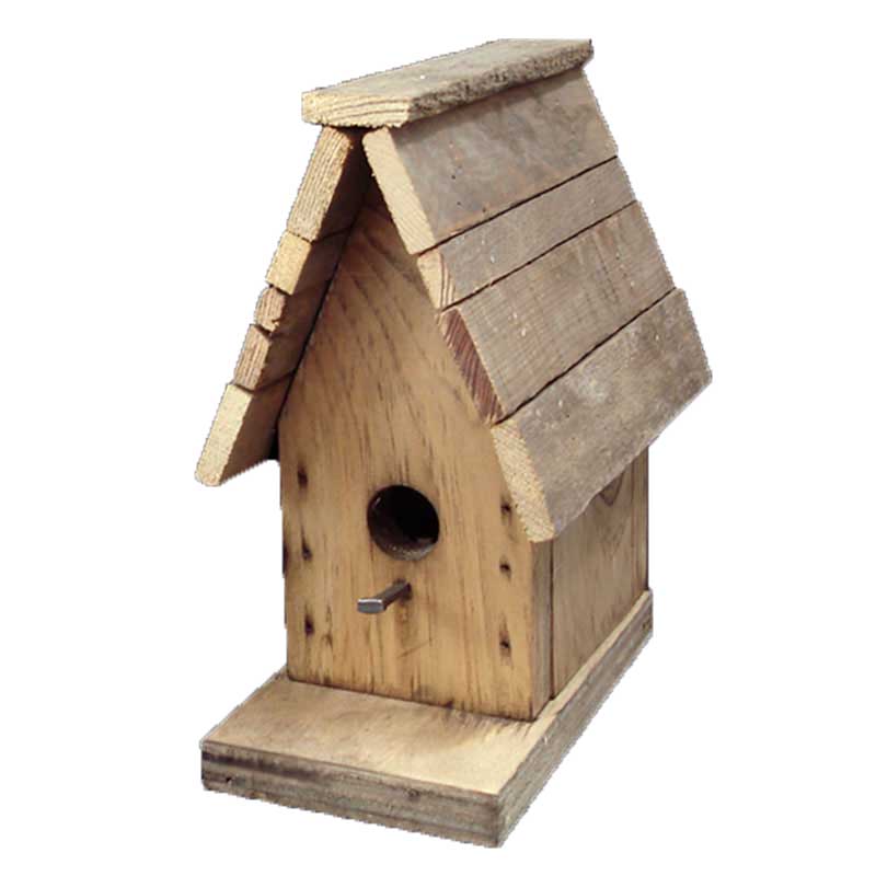 Weathered Wood Bird House