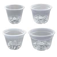 Growers Assortment of 4 Crystal Clear Pots