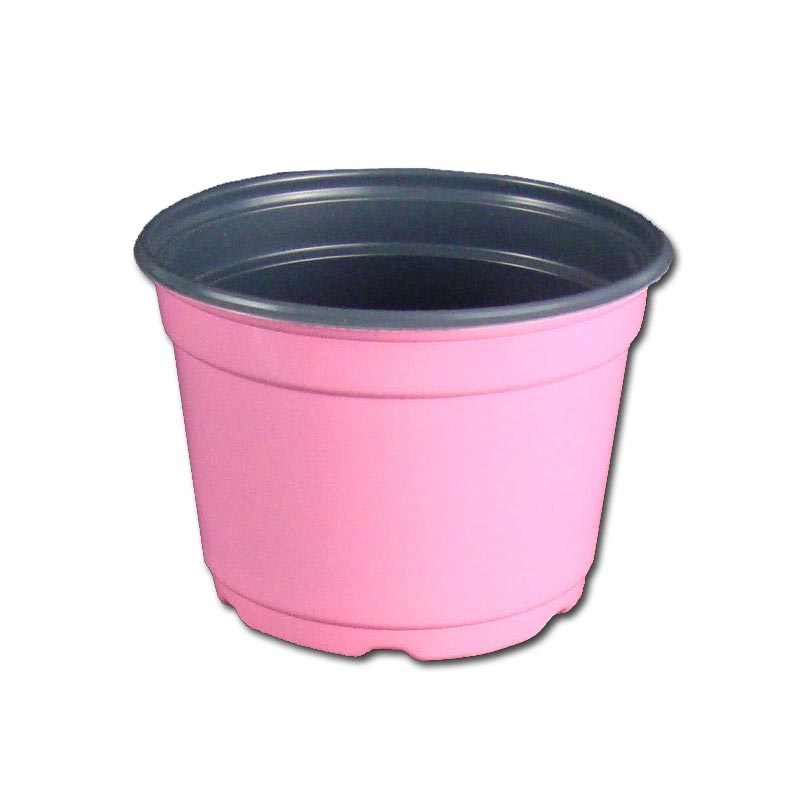 5" Gloss Pink Flower Pot
