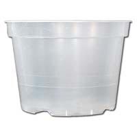 Rigid Clear Plastic Pots - 6" - 6 Pack
