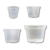 Growers Assortment of 4 Rigid Clear Orchid Pots