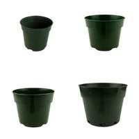 Growers Assortment of 4 Green Plastic Violet Pots