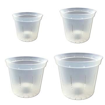 Growers Assortment of Slotted Clear Orchid Pots