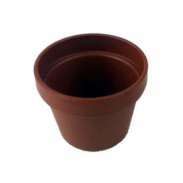 1.5" Miniature Plastic Flower Pot - Terracotta 