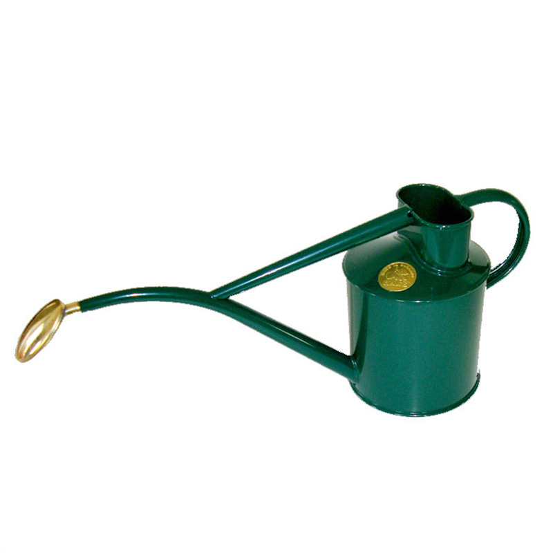 Haws 1 Quart Metal Watering Can With Rose Green Haws 1 quart metal watering can with rose green