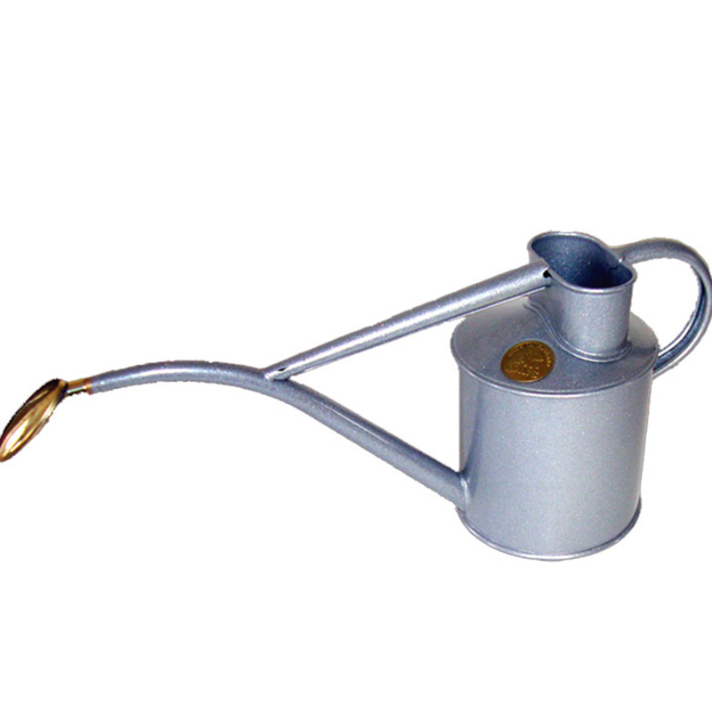 Haws 1 Quart Metal Watering Can with Rose Titanium