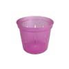 3" Rose Quartz Slotted Violet Pot