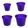 Growers Assortment of 4 Purple Amethyst Slotted Violet Pots