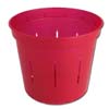 6" Ruby Red Slotted  Orchid Pot 