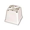 White Square 4.5" Plastic Pot